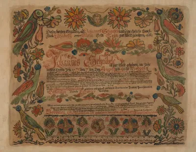 Pa German Birth Certificate 12