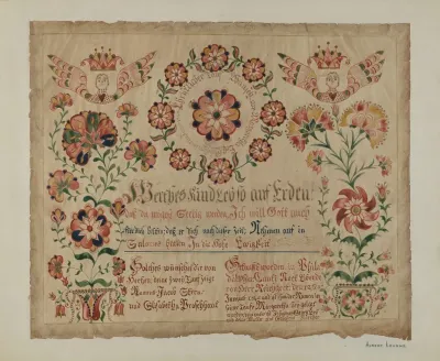 Pa German Birth Certificate 3