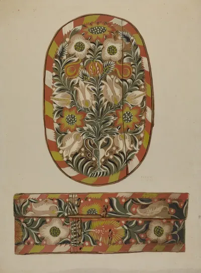 Pa German Bride Or Cap Box