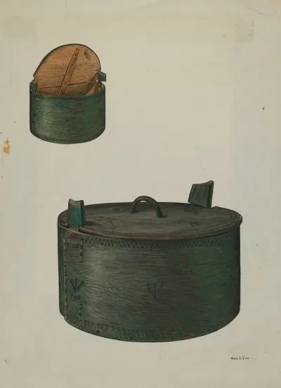 Pa German Brides Hat Box