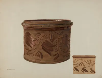 Pa German Butter Crock