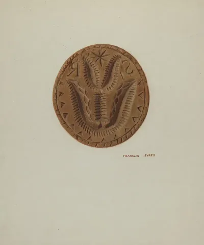 Pa German Butter Mold 32