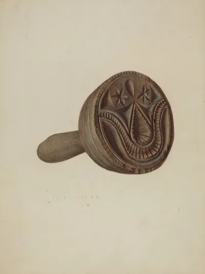Pa German Butter Mold 37