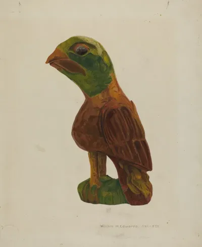 Pa German Carved Bird 2