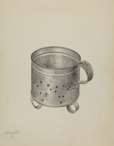 Pa German Cheese Strainer