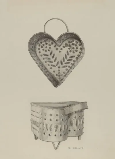 Pa German Cottage Cheese Strainer