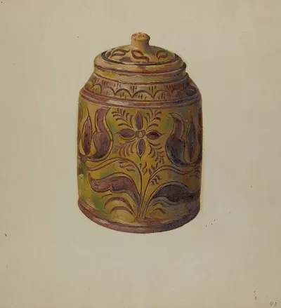 Pa German Covered Jar 2