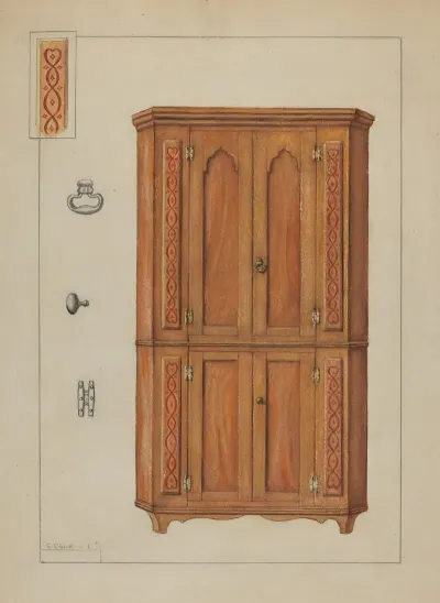 Pa German Cupboard