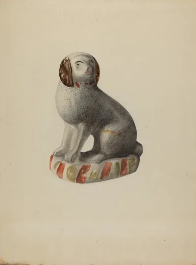 Pa German Dog Figurine