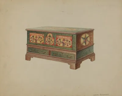 Pa German Dower Chest 10