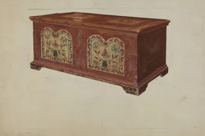 Pa German Dower Chest 6