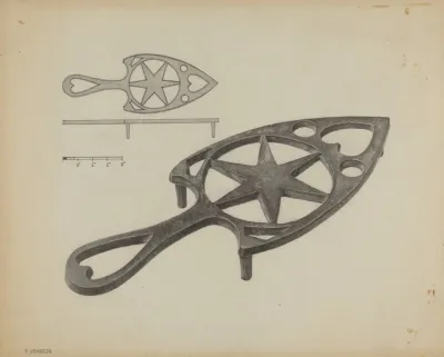 Pa German Flat Iron Holder 12