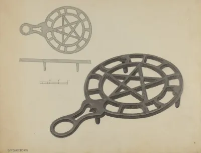 Pa German Flat Iron Holder 6