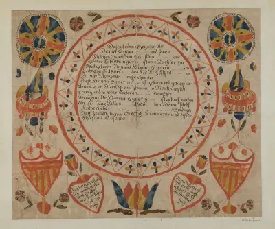 Pa German Fraktur