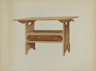 Pa German Hutch Table 2