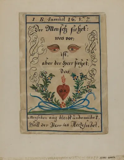 Pa German Illustrated Fractur