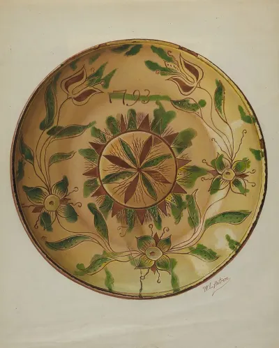 Pa German Pie Plate 9