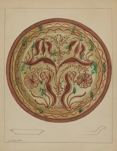 Pa German Plate 15
