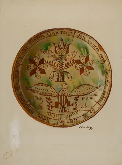 Pa German Plate 33