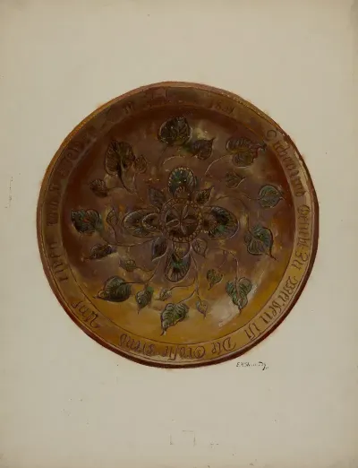 Pa German Plate 34