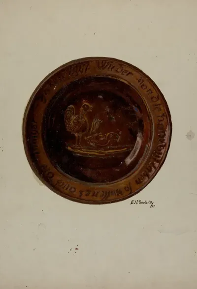 Pa German Plate 35