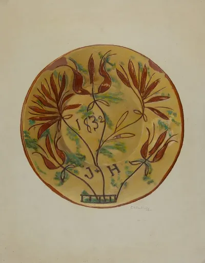 Pa German Plate 36