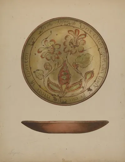Pa German Plate 38
