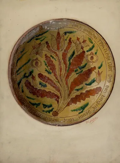 Pa German Plate 47