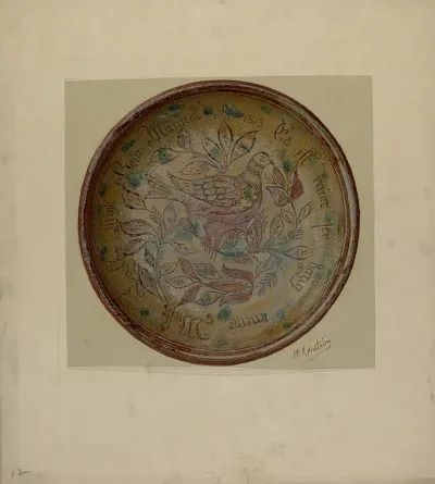 Pa German Plate 51