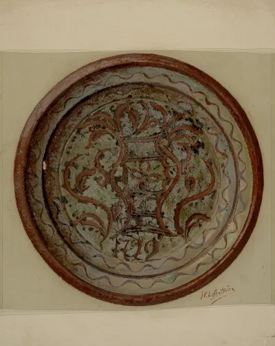 Pa German Plate 52