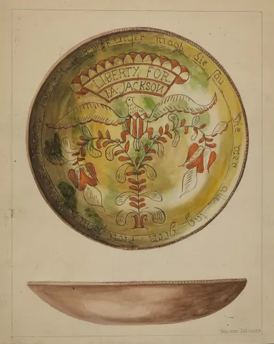 Pa German Plate 58