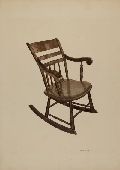 Pa German Rocking Chair 2