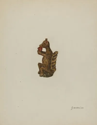 Pa German Squirrel Figurine
