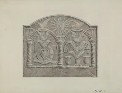 Pa German Stove Plate 19