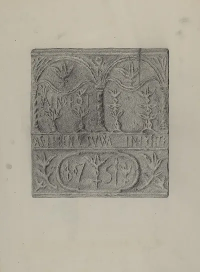 Pa German Stove Plate 29