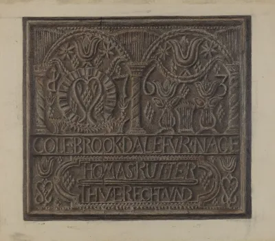Pa German Stove Plate