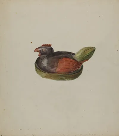 Pa German Toy Hen 2