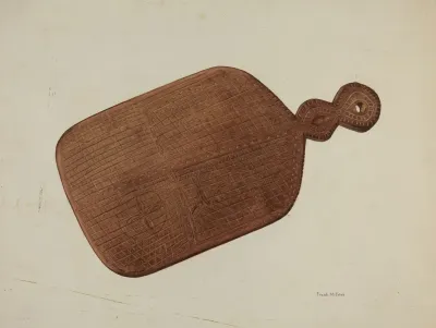 Pa German Treen Pie Board
