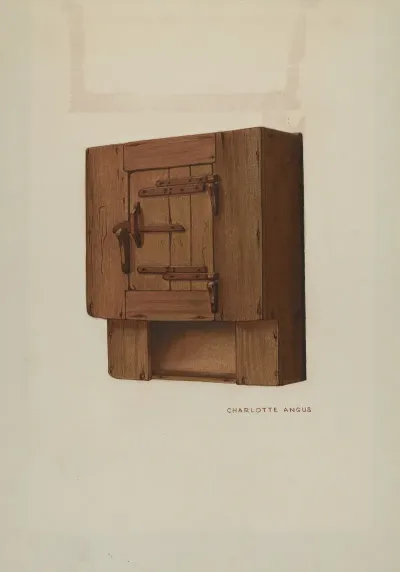Pa German Wall Corner Cupboard 2
