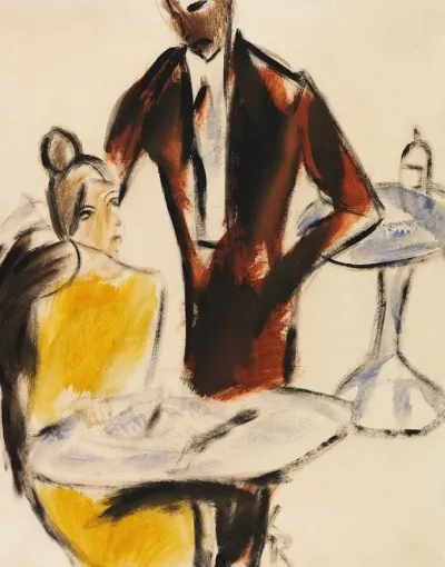 Paar Szene Im Cafe