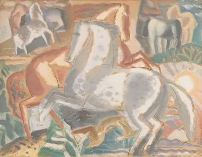 Paarden In Landschap 2
