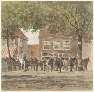 Paardenmarkt Op Het Plein