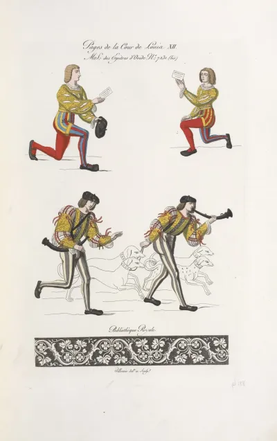 Pages De La Cour De Louis Xii Ms Des Epitres Dovide No 7231