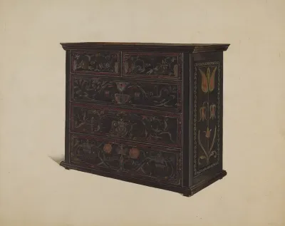 Painted Chest Of Drawers 2