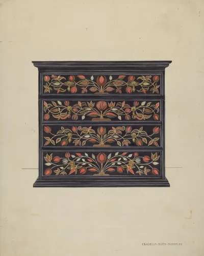 Painted Chest Of Drawers