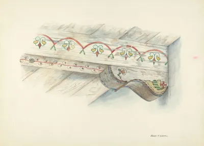 Painted Decorations On Ceiling