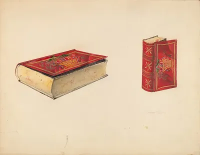 Painted Tin Trinket Box 2