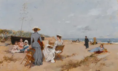 Painting On The Beach