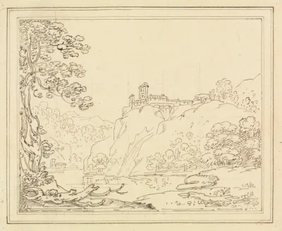 Palace On A Cliff Above A River