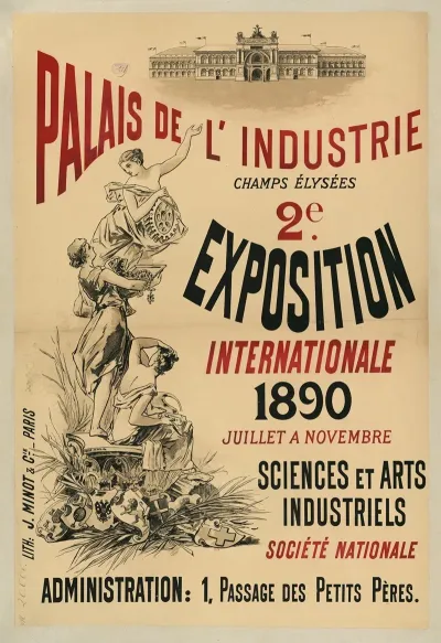 Palais De Lindustrie 2e Exposition Internationale 1890